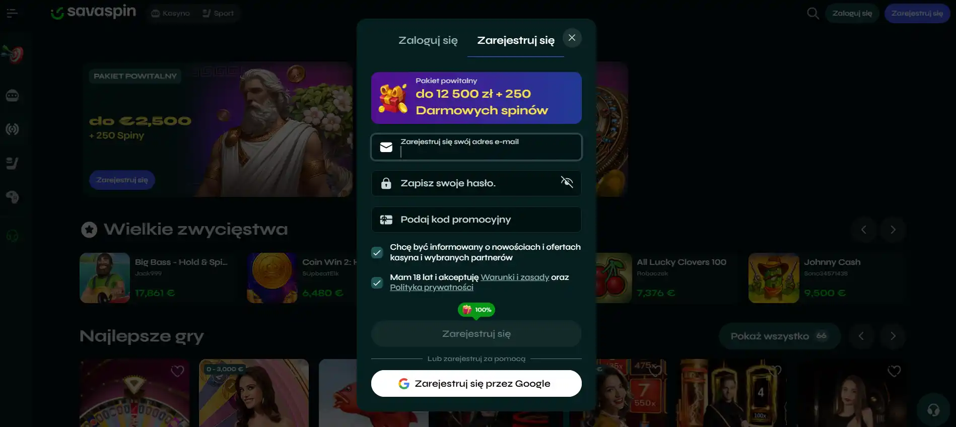 Ilustracja do strony Savaspin rejestracja i KYC: konto krok po kroku